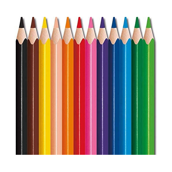 12 mini crayons de couleur - Coloriage - Très résistants - Maped - Color'Peps Strong