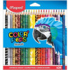 photo-24 crayons de couleur - Assortiment - Color'Peps Animal - Maped