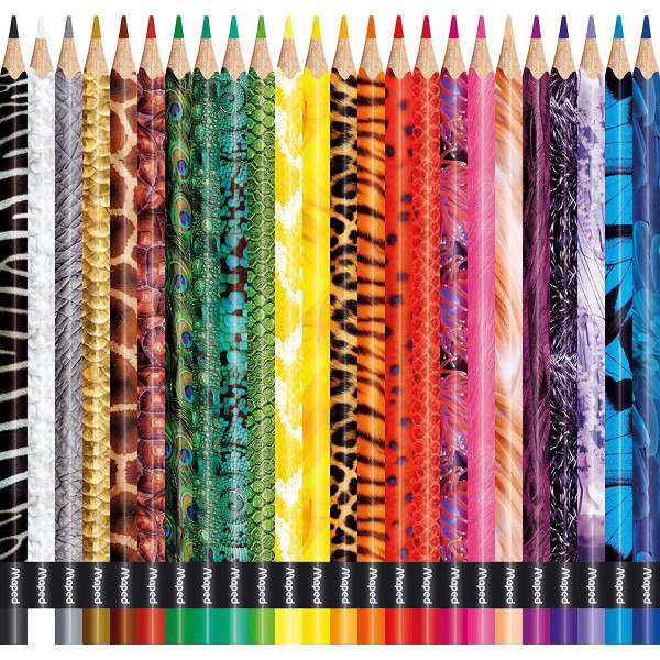 24 crayons de couleur - Assortiment - Color'Peps Animal - Maped