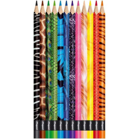12 crayons de couleur - Assortiment - Color'Peps Animal - Maped