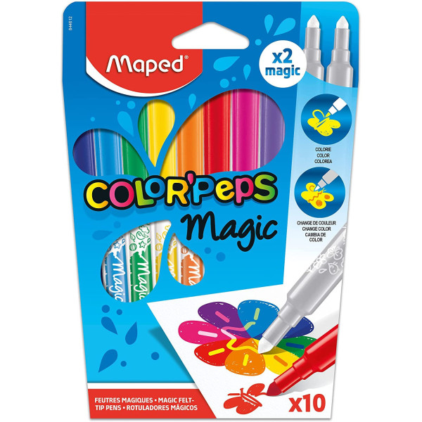 photo-Feutres de coloriage - Encre qui change de couleur - Maped - Color'Peps Magic