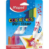 photo-Feutres de coloriage - Tampons de couleur - 2 pointes - Maped Color'Peps Duo Stamp
