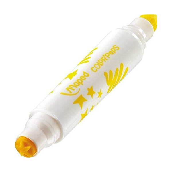 Feutres de coloriage - Tampons de couleur - 2 pointes - Maped Color'Peps Duo Stamp