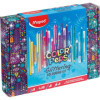 Coffret - Crayons et feutres de coloriage à paillettes - 31 pièces - Maped Color'Peps