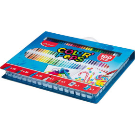 Coffret de crayons et feutres de coloriage - 100 pièces - Maped - Color'Peps