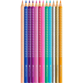 Crayons de couleur - Avec paillettes et strass - Faber-Castell - Sparkle