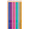 Crayons de couleur - Avec paillettes et strass - Faber-Castell - Sparkle