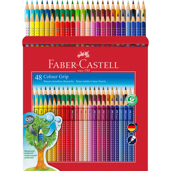 photo-48 crayons de couleur - Assortiment de couleur - Faber-Castell - Grip