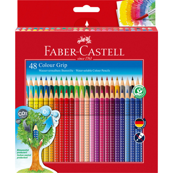 48 crayons de couleur - Assortiment de couleur - Faber-Castell - Grip