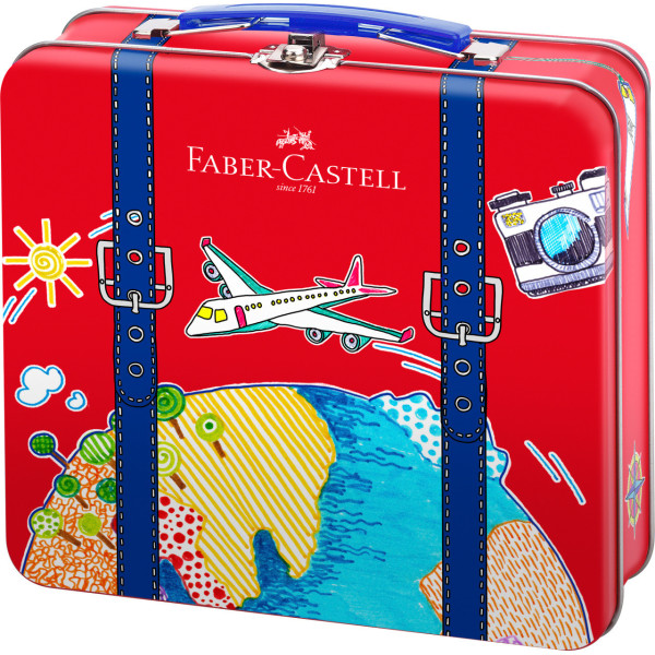 40 feutres de coloriage - Boîte métal avec coloriages - Faber-Castell - Connector