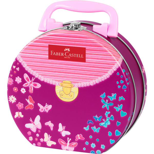 33 feutres de coloriage - Boîte métal en forme de sac à main - Faber-Castell - Connector