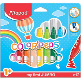 photo-Feutres de coloriage - Pour bébé - Enfant dès 1 an - Encre lavable - Maped - Color'Peps