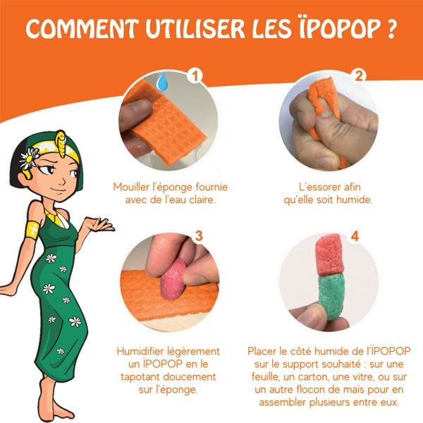 Flocons de maïs - Loisirs créatifs - Enfant - 100% naturels - Cléopâtre - Seau de 100 pièces