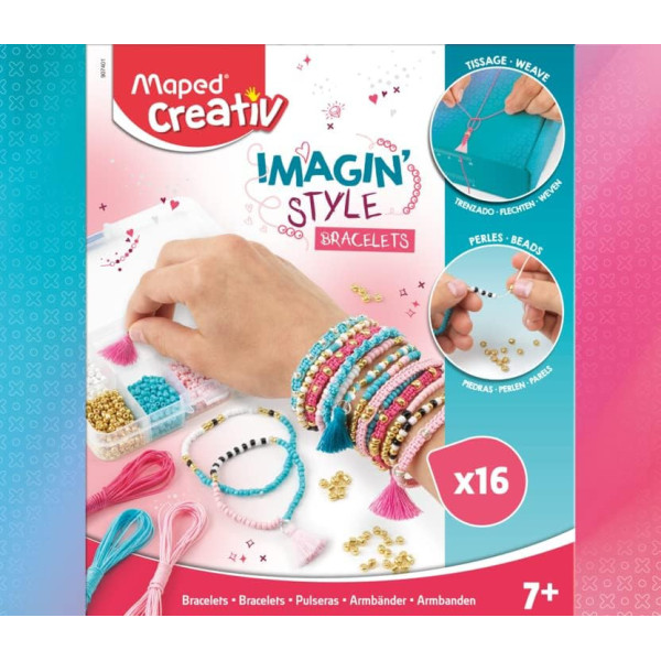 photo-Kit pour réaliser des bracelets - Couleurs pastel - Enfant - Maped Creativ - Imagin'Style