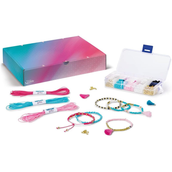 Kit pour réaliser des bracelets - Couleurs pastel - Enfant - Maped Creativ - Imagin'Style