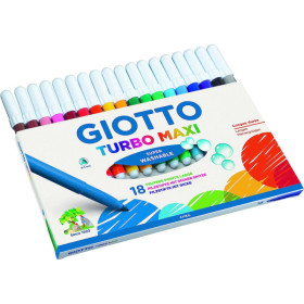 Feutres de coloriage - Boîte de 18 feutres - Pointe maxi - GIOTTO
