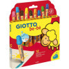 Crayons de couleur - Etui de 12 couleurs - Pointe maxi - Taille-crayon - GIOTTO