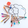 Crayons de couleur - Etui de 12 couleurs - Pointe maxi - Taille-crayon - GIOTTO
