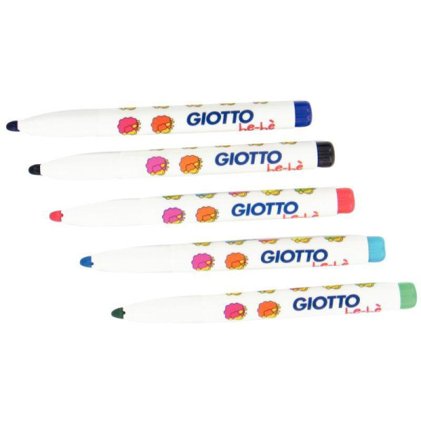 Feutres de coloriage - Enfant dès 3 ans - 18 couleurs - Boîte de 36 feutres - Mine large - GIOTTO