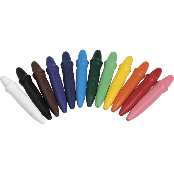 Crayons de couleur - Cire - Dès 2 ans - Boite de 40 crayons - 12 couleurs - GIOTTO
