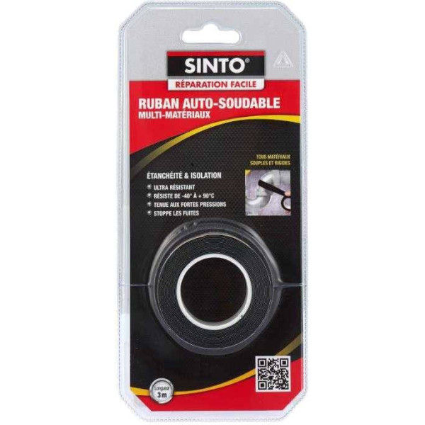 Ruban auto soudable réparation facile SINTO 3M Noir pas cher