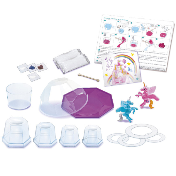 Kit créatif - Crée un terrarium avec cristaux et licornes - Pour enfant dès 10 ans