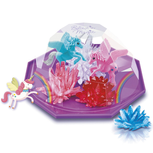 Kit créatif - Crée un terrarium avec cristaux et licornes - Pour enfant dès 10 ans