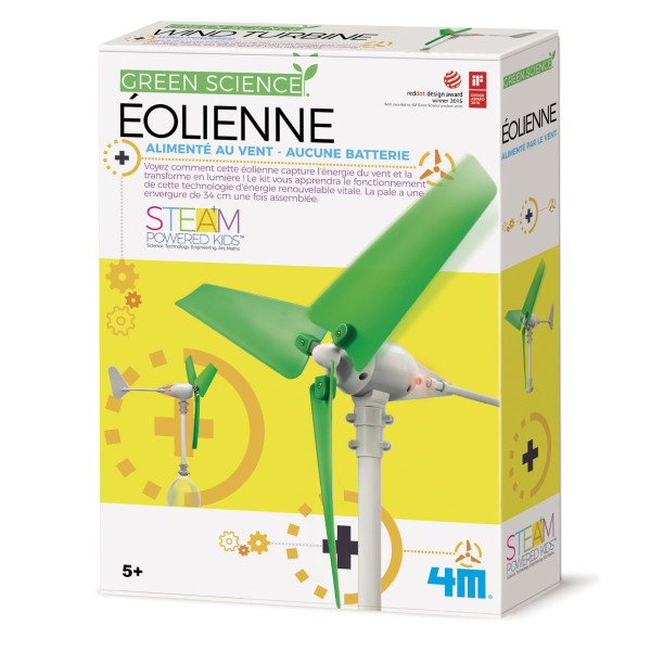 Jeu éducatif - Fabrique une éolienne sans batterie - Pour enfant dès 5 ans - Green Science