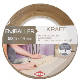 Ruban adhésif kraft 50mx48mm - Cogex pas cher