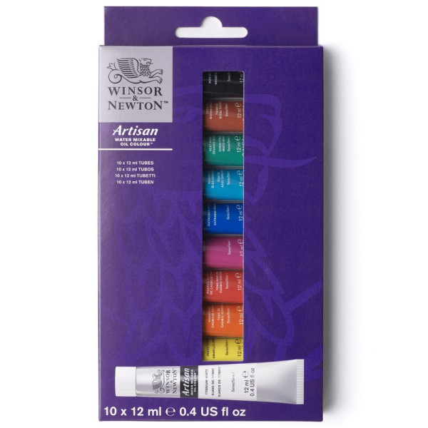 set-artisan-huile-hydrosoluble-10x12ml-winsor-newton