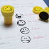 Tampons encreur - Smiley rigolos - Emoji - Encre lavable - 10 modèles