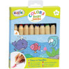 Gros crayons de couleur - Coloriage - Enfant dès 2 ans - 8 couleurs - Aladine