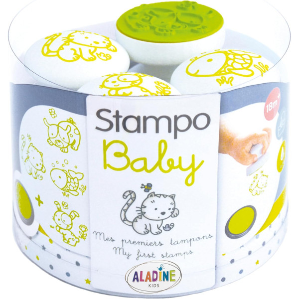Tampons encreur - Pour enfant - Animaux - Encre lavable - Dès 2 ans - Aladine