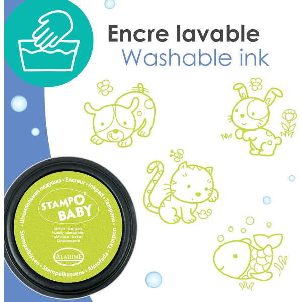 Tampons encreur - Pour enfant - Animaux - Encre lavable - Dès 2 ans - Aladine
