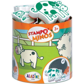 Tampons encreur - Pour enfant - Encre lavable - Animaux - Dès 3 ans - Aladine