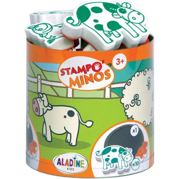 Tampons encreur - Pour enfant - Encre lavable - Animaux - Dès 3 ans - Aladine
