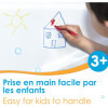 Crayons de coloriage - Pour le bain - Effaçable à l'eau - 10 couleurs - Aladine