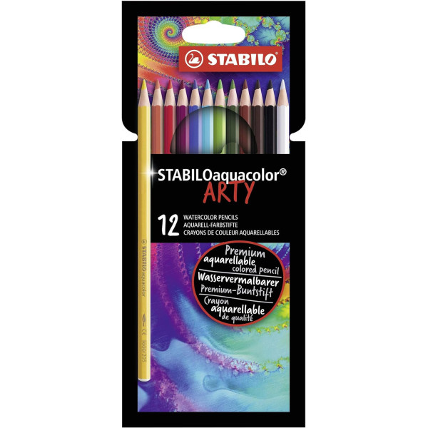 photo - Crayons de couleur - Aquarellable - STABILOaquacolor - Arty - 12 couleurs