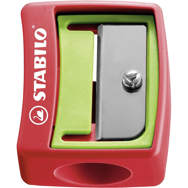 Crayons de couleur - STABILO Woody 3 en 1 - Arty - 6 couleurs + 1 taille-crayon
