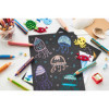 Crayons de couleur - STABILO Woody 3 en 1 - Arty - 6 couleurs + 1 taille-crayon