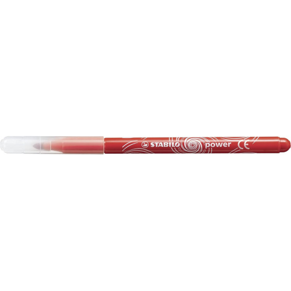 Feutres de coloriage - STABILO power max - Rouge - Pointe large - 12 feutres