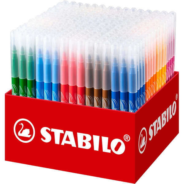photo - Feutres de coloriage - STABILO power - Pointe moyenne - 20 couleurs - Schoolpack - 240 feutres