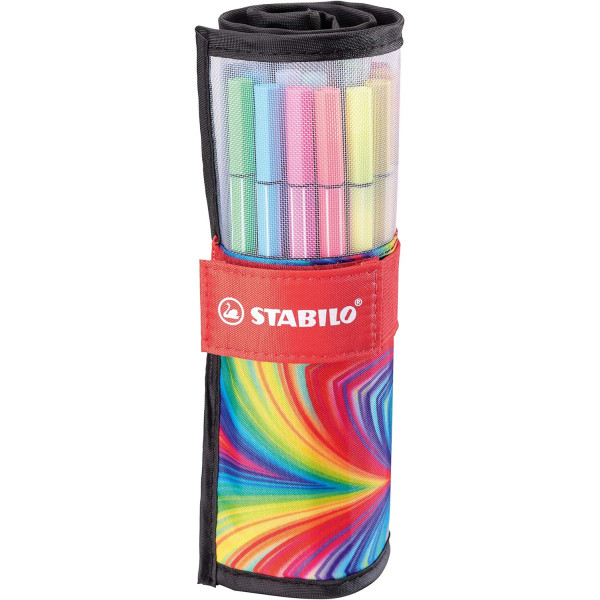 photo - Feutres de coloriage - STABILO Pen 68 Arty - Pointe moyenne - Trousse - 25 couleurs