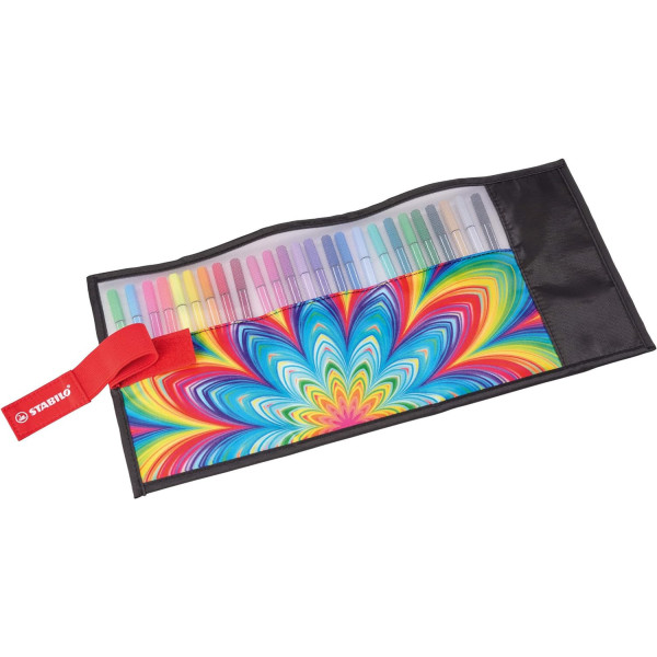 Feutres de coloriage - STABILO Pen 68 Arty - Pointe moyenne - Trousse - 25 couleurs