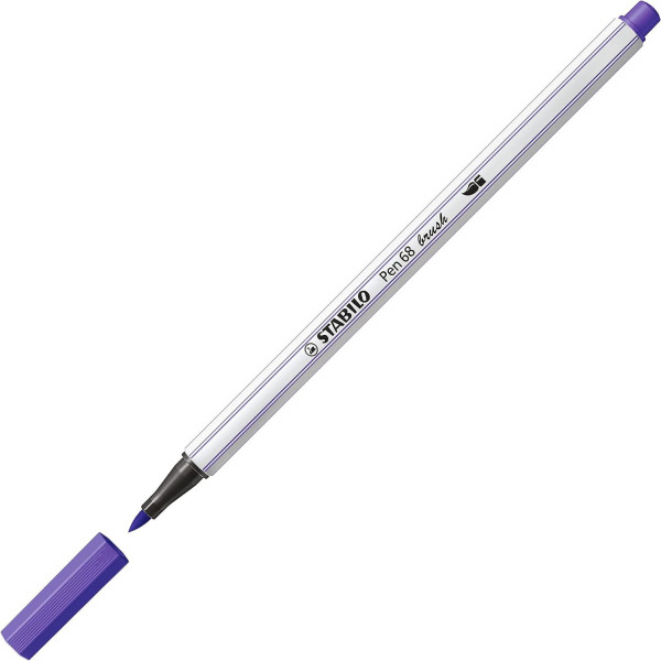 Feutres - STABILO Pen 68 Brush - Arty - Pointe pinceau - 24 couleurs