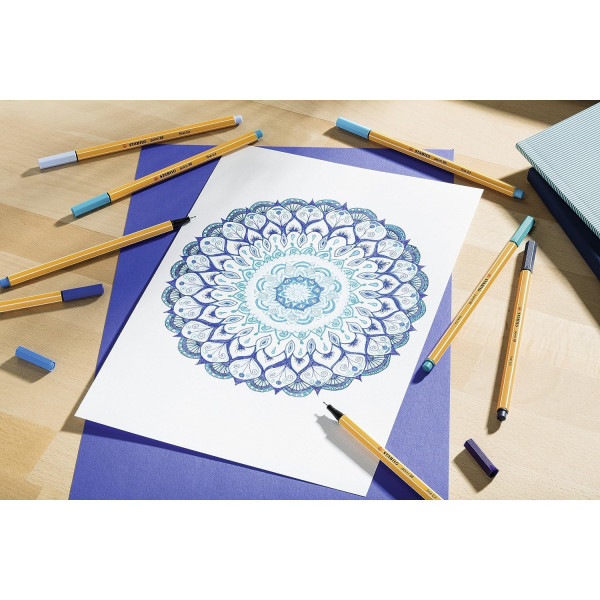 Feutres - STABILO Point 88 - Coloriage - Gamme Arty - Pochette de 25 feutres