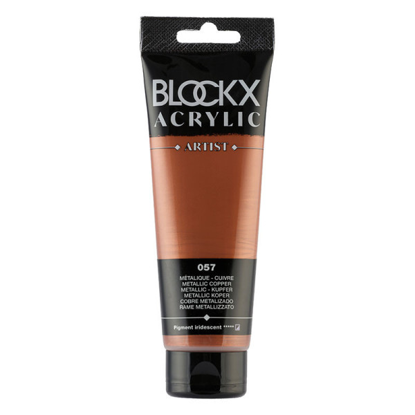 photo-Peinture acrylique - Cuivre - 057 - BLOCKX Artist - Qualité beaux-arts - Tube 120ml