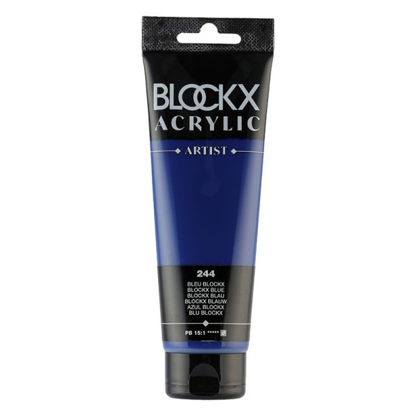 photo-Peinture acrylique - Bleu Blockx - 244 - BLOCKX Artist - Qualité beaux-arts - Tube 120ml