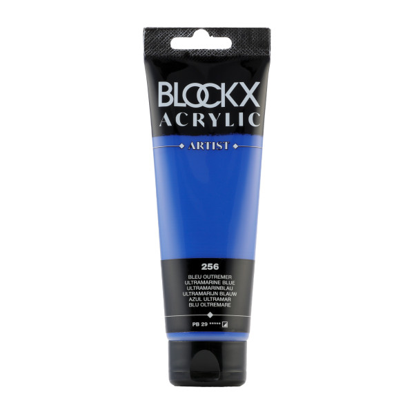photo-Peinture acrylique - Bleu outremer - 256 - BLOCKX Artist - Qualité beaux-arts - Tube 120ml