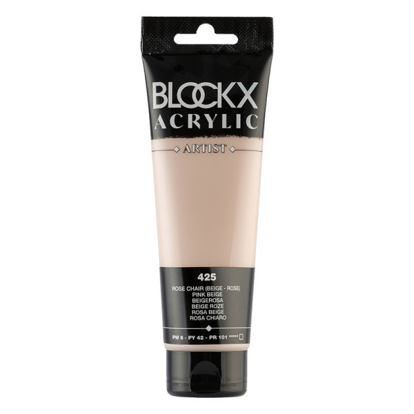photo-Peinture acrylique - Rose chair - 425 - BLOCKX Artist - Qualité beaux-arts - Tube 120ml